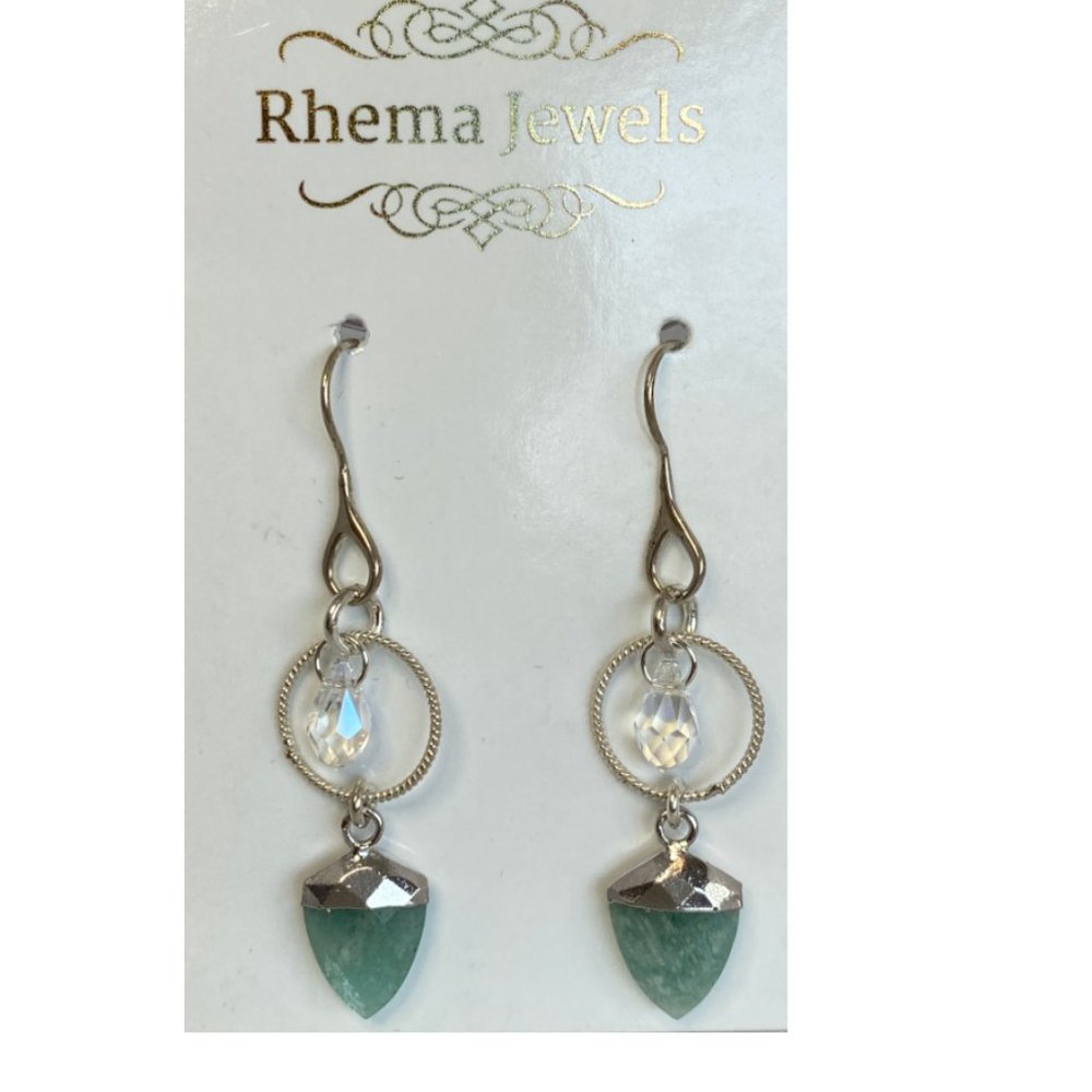 Rhema Jewels Amazonite SWAROSKI Earring